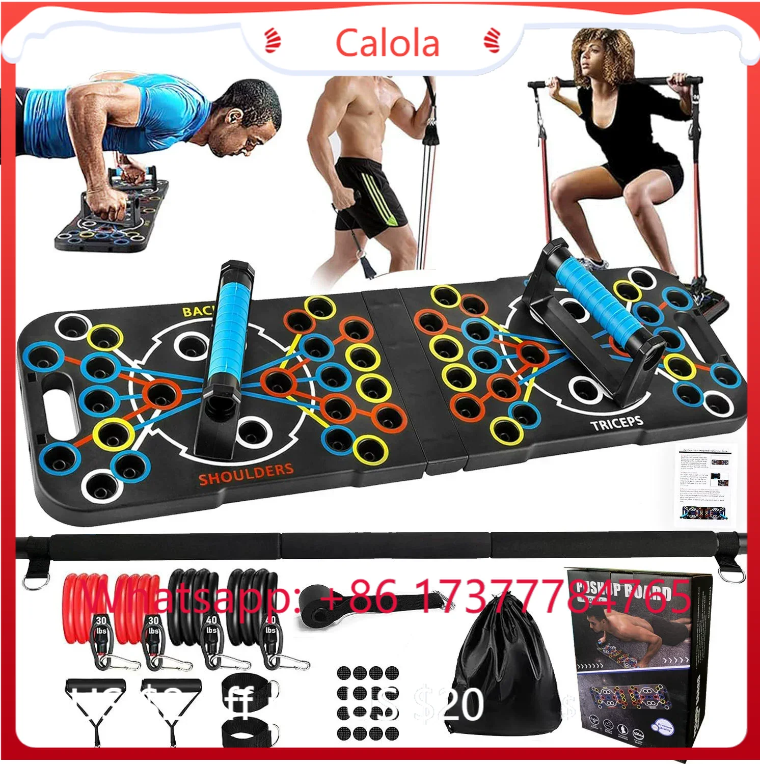 Home Bar Setup Kit - Set Papan Push Up Multifungsi dengan