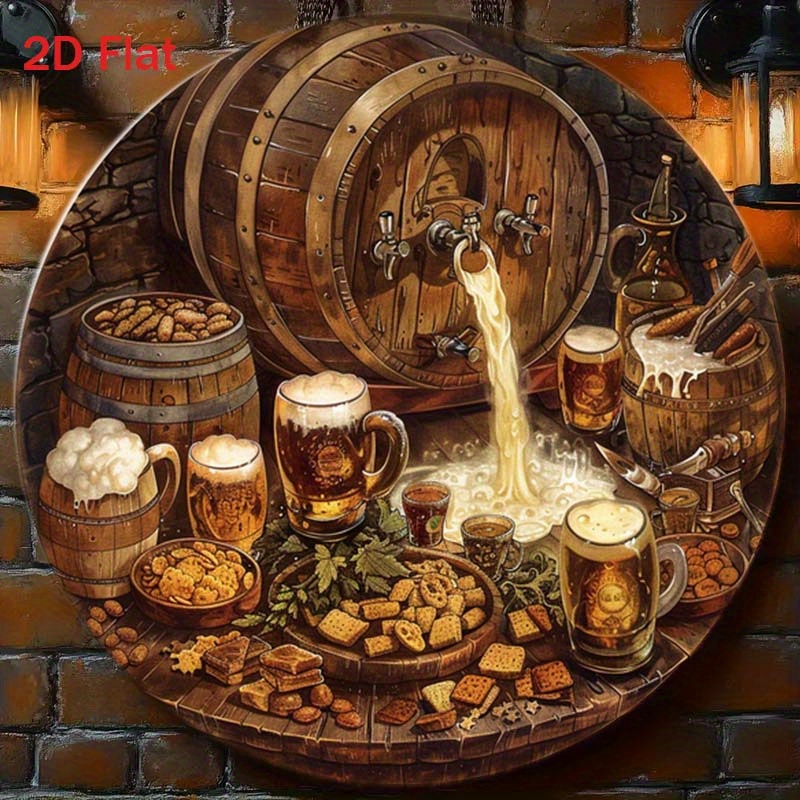 Home Bar Cafe - 1 Buah Tanda Aluminium Datar 2D
