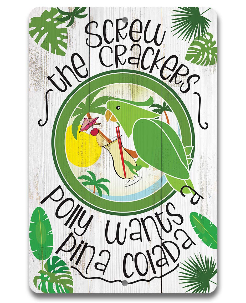 Home Bar Shelf - Polly Wants Pina Colada - Papan