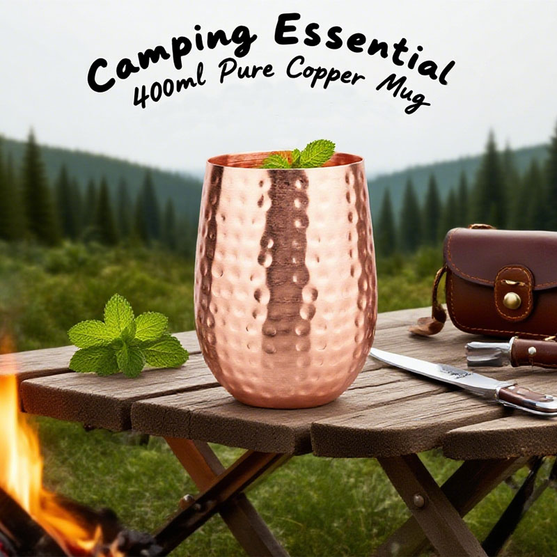 Mule Copper Mug - Mug Moscow Mule 100% Tembaga, Mug