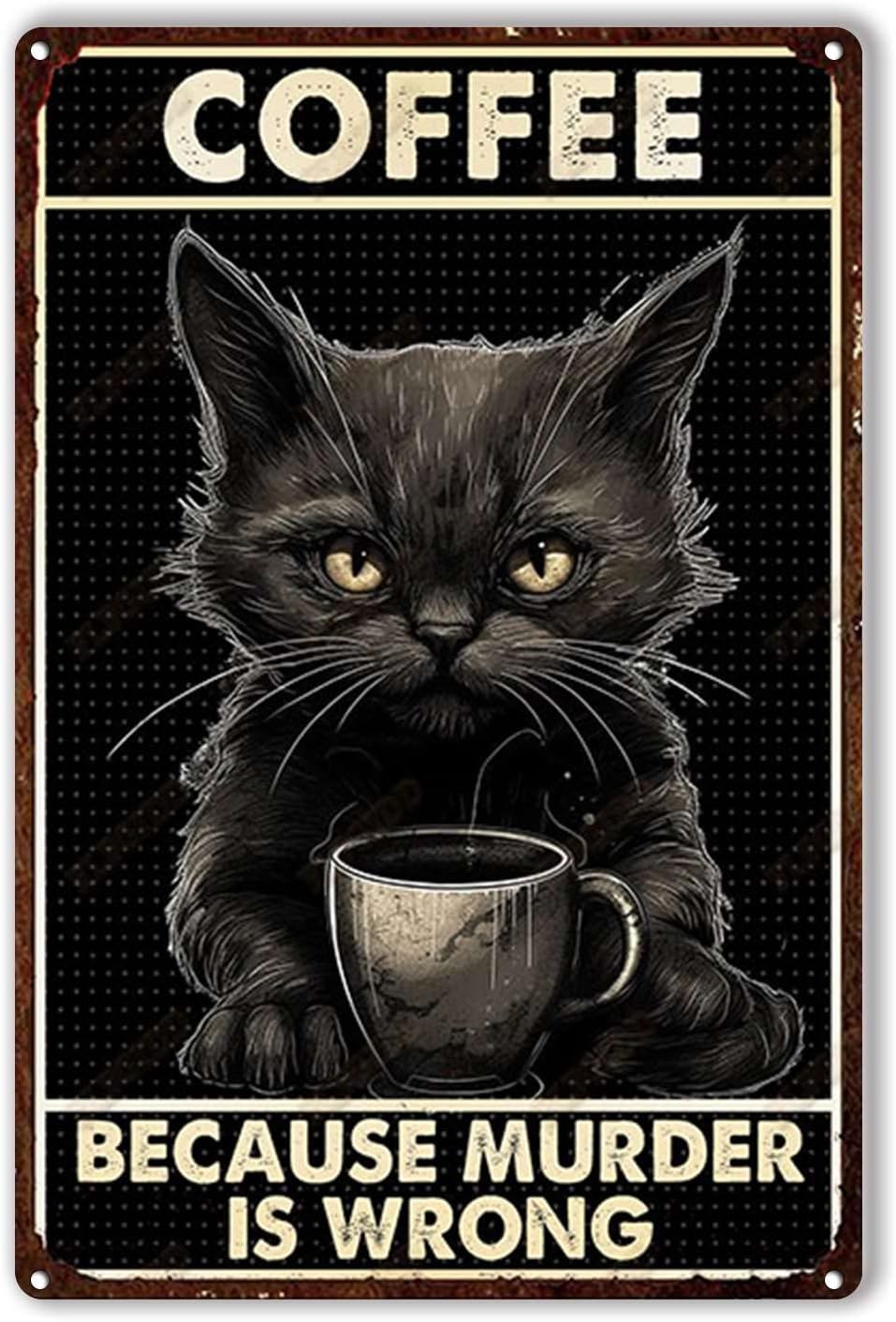 Plakat Timah Kopi Kucing Karen - Home Bar And Coffee ulasan dan harga