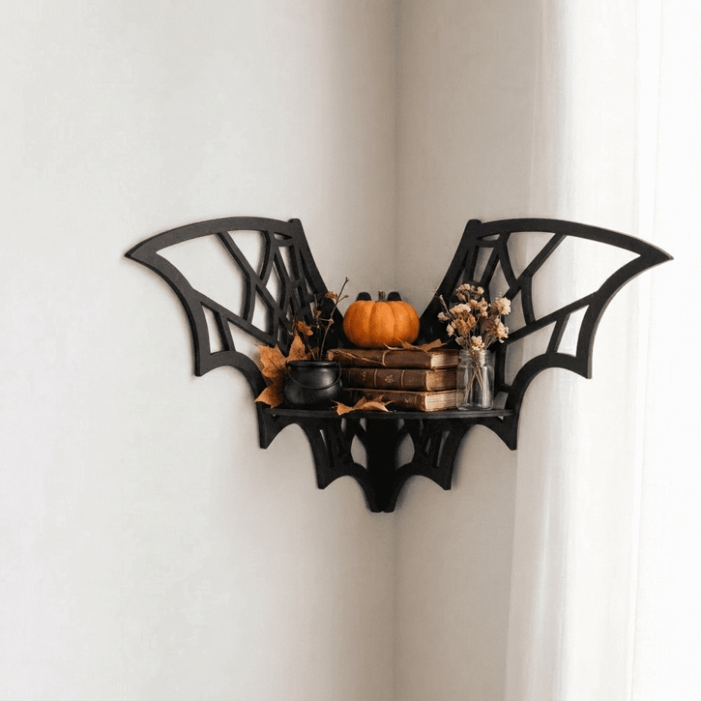 Rak Sudut Kayu Berlubang untuk - Home Bar Shelf ulasan dan harga