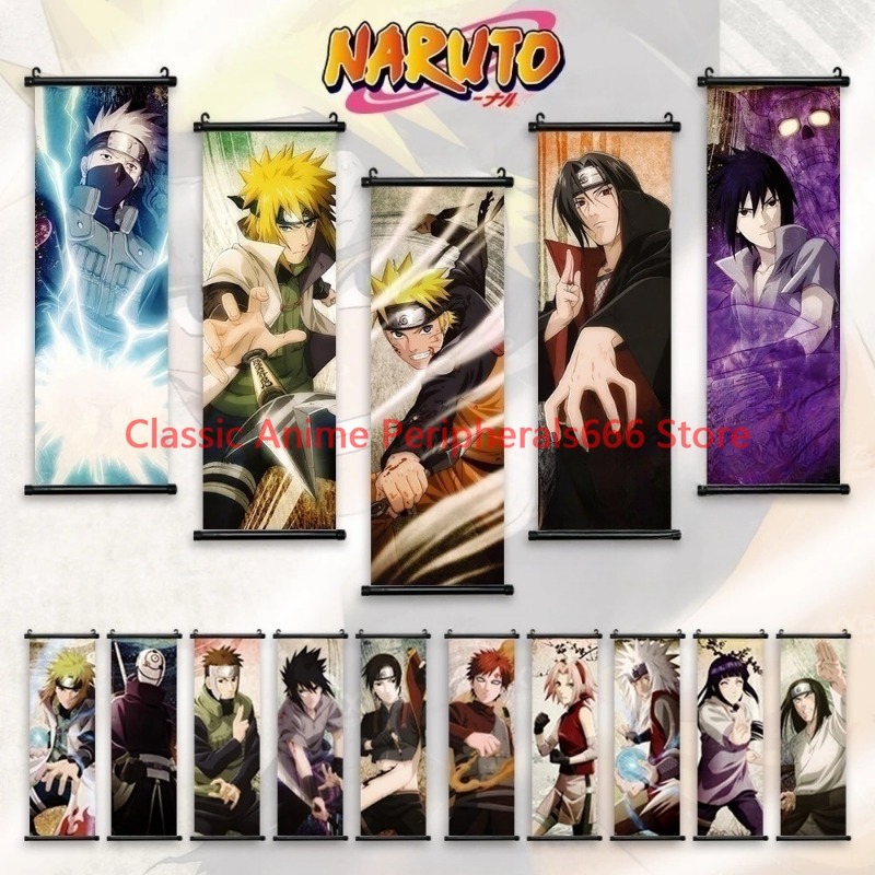 Naruto lukisan gantung kanvas  - Home Bar Shelf ulasan dan harga