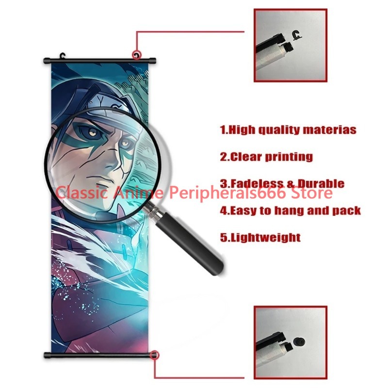 Naruto lukisan gantung kanvas  - Home Bar Shelf ulasan dan harga