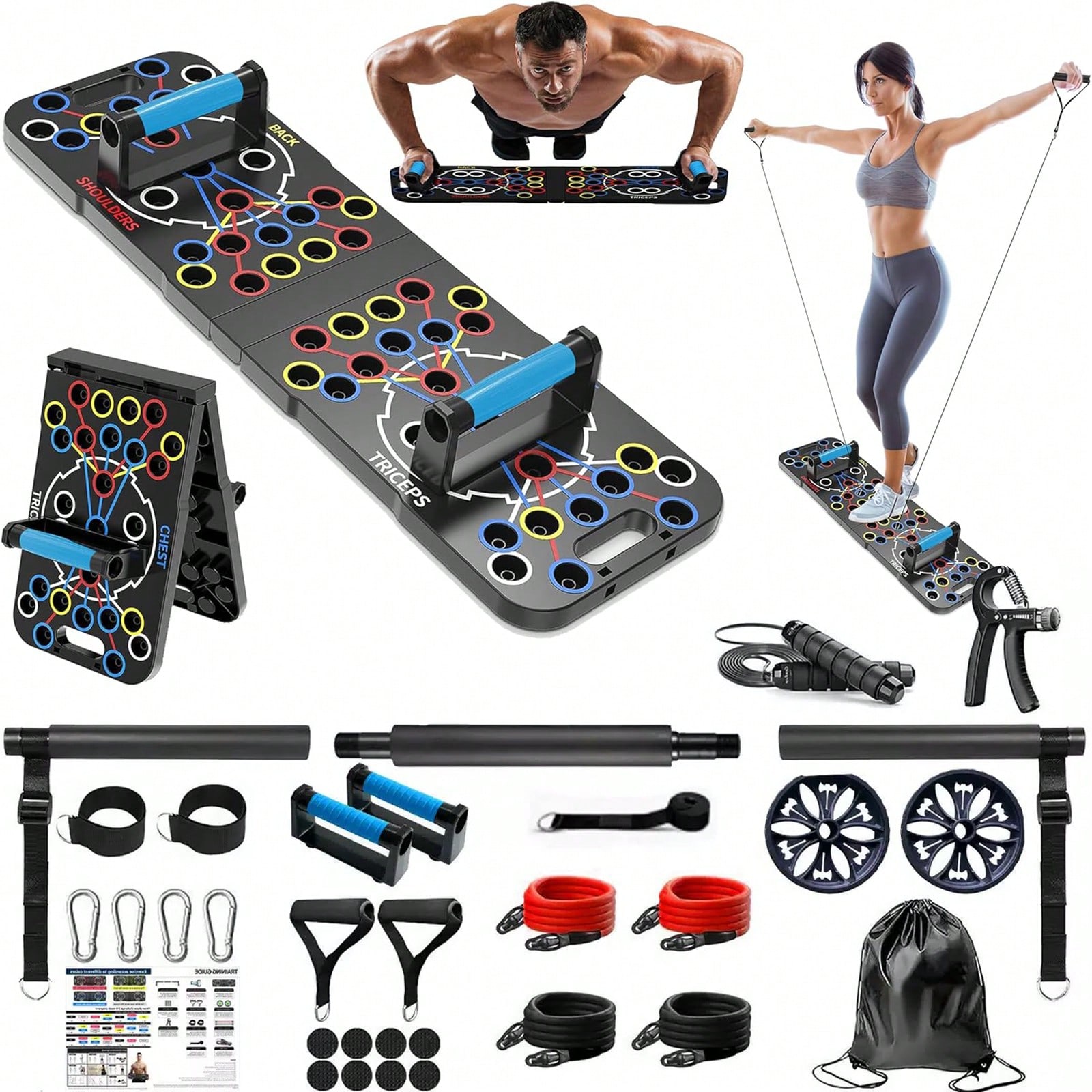 Set Papan Push-Up Lipat Multif - Home Bar Setup Kit ulasan dan harga
