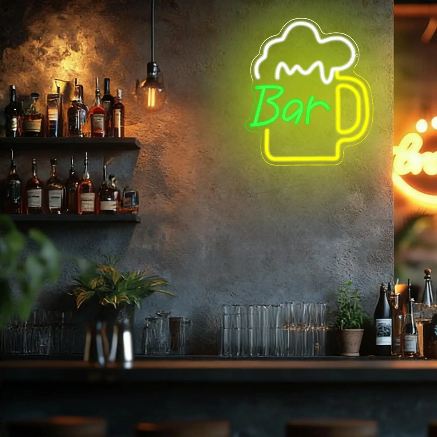 Lampu LED Neon Sign Bar Bir US - Home Bar And Kitchen ulasan dan harga