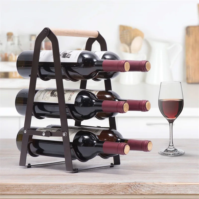 Rak Penyimpanan Botol Anggur L - Home Bar Shelf ulasan dan harga