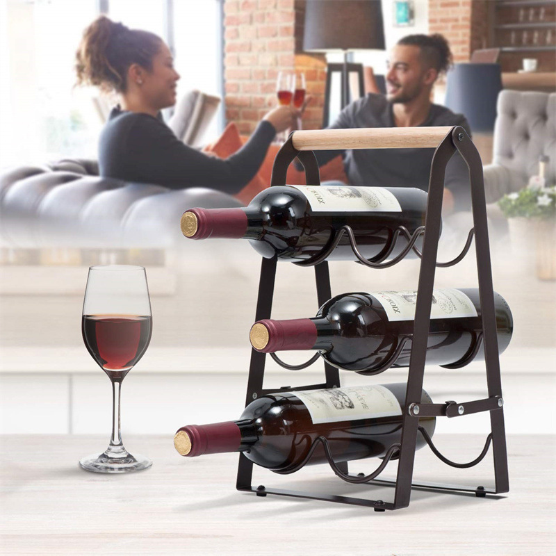 Rak Penyimpanan Botol Anggur L - Home Bar Shelf ulasan dan harga