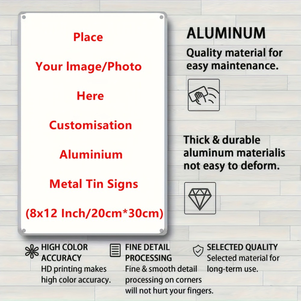1 Buah Tanda Timah Aluminium K - Home Bar Cafe ulasan dan harga