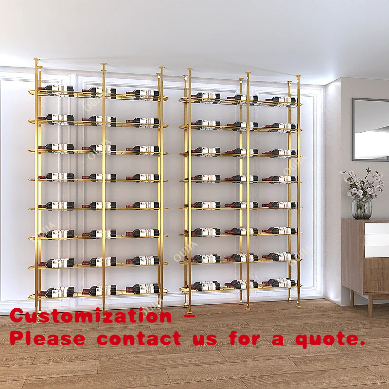 Rak Wine Dinding dari Besi/Alu - Home Bar Shelf ulasan dan harga